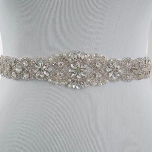 Wedding Dress Crystal & Rhinestone Sash/Belt
